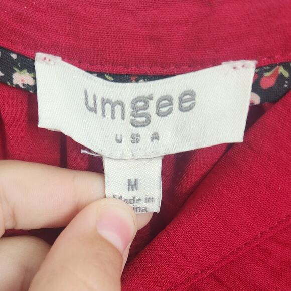 Umgee Red Dress Womens Size Medium M - Picture 3 of 3